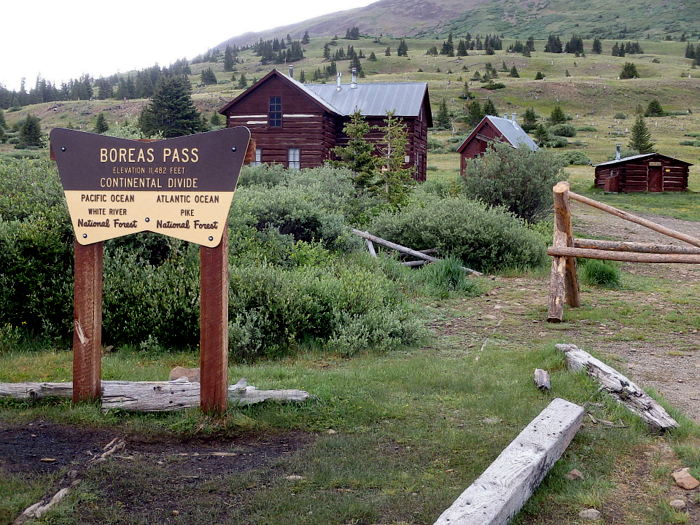 GDMBR: Divide Crossing #15 of the Great Divide Mountain Bike Route at Boreas Pass (11,482'/3499m).